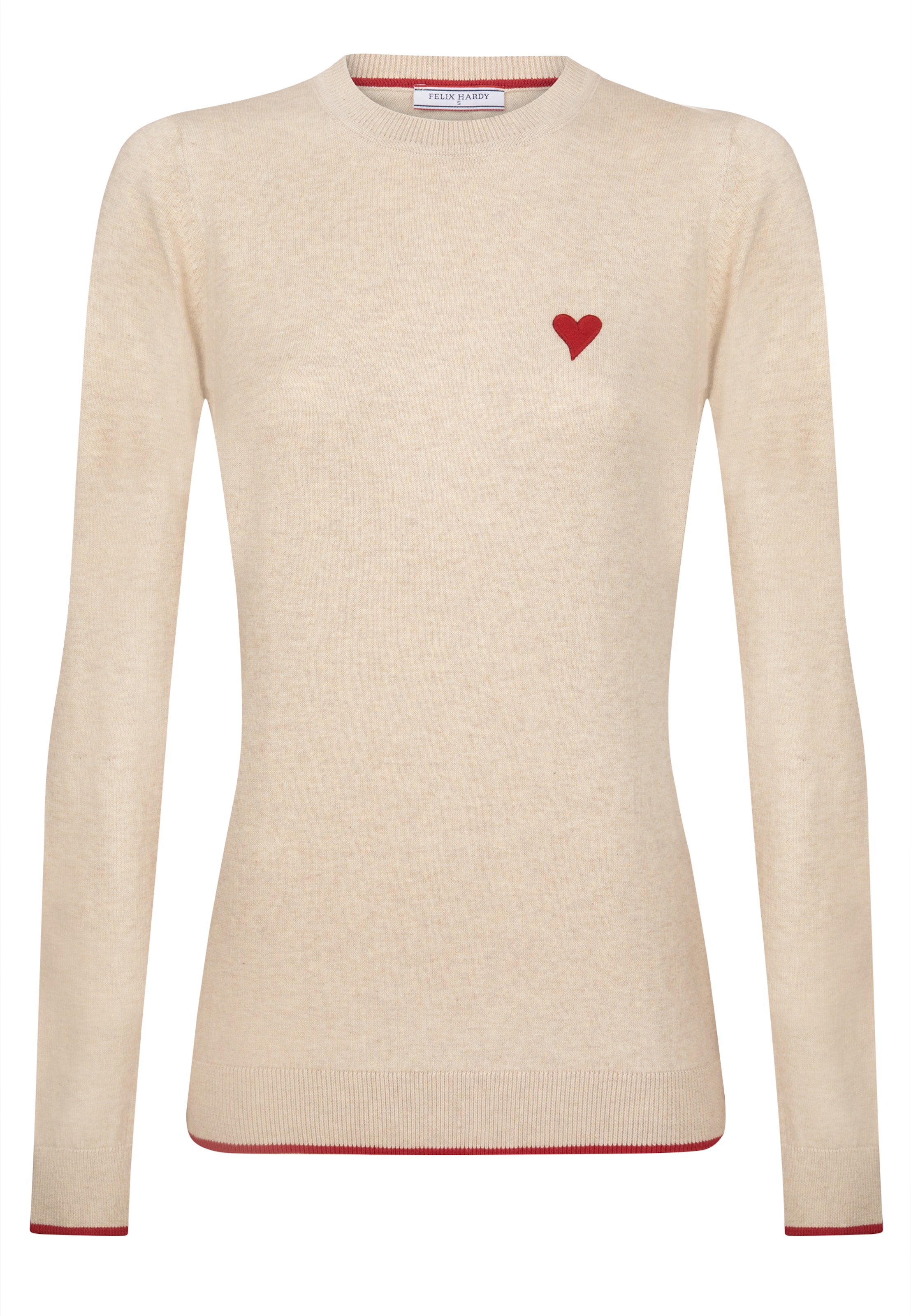 Pull-over Felix Hardy en beige : devant