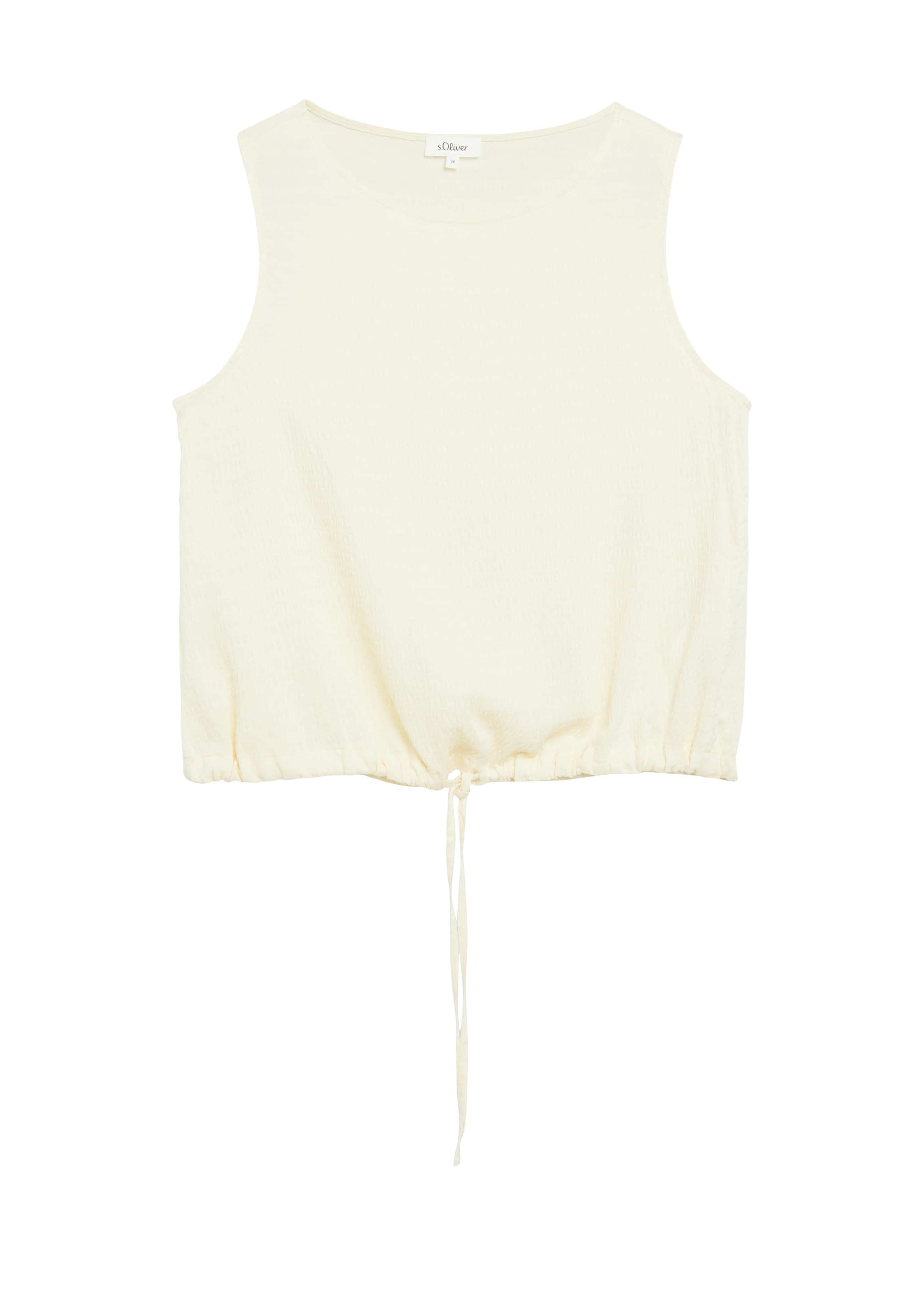 s.Oliver Blusentop in Beige: Vorderseite