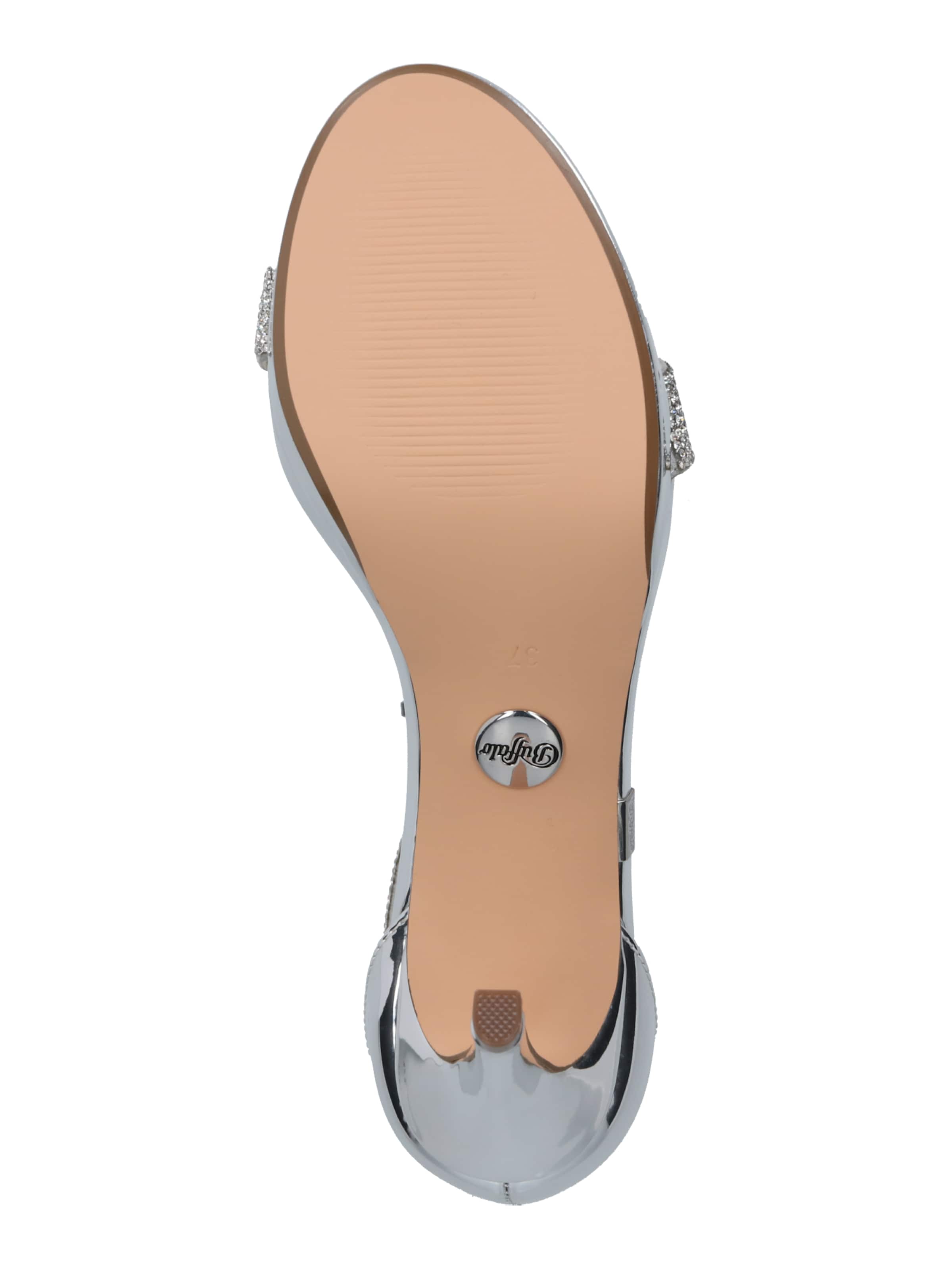 BUFFALO Páskové sandály 'Monroe' – stříbrná