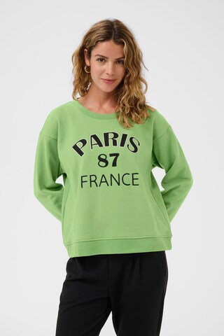 Cream Sweatshirt 'CRBisa' in Green: front