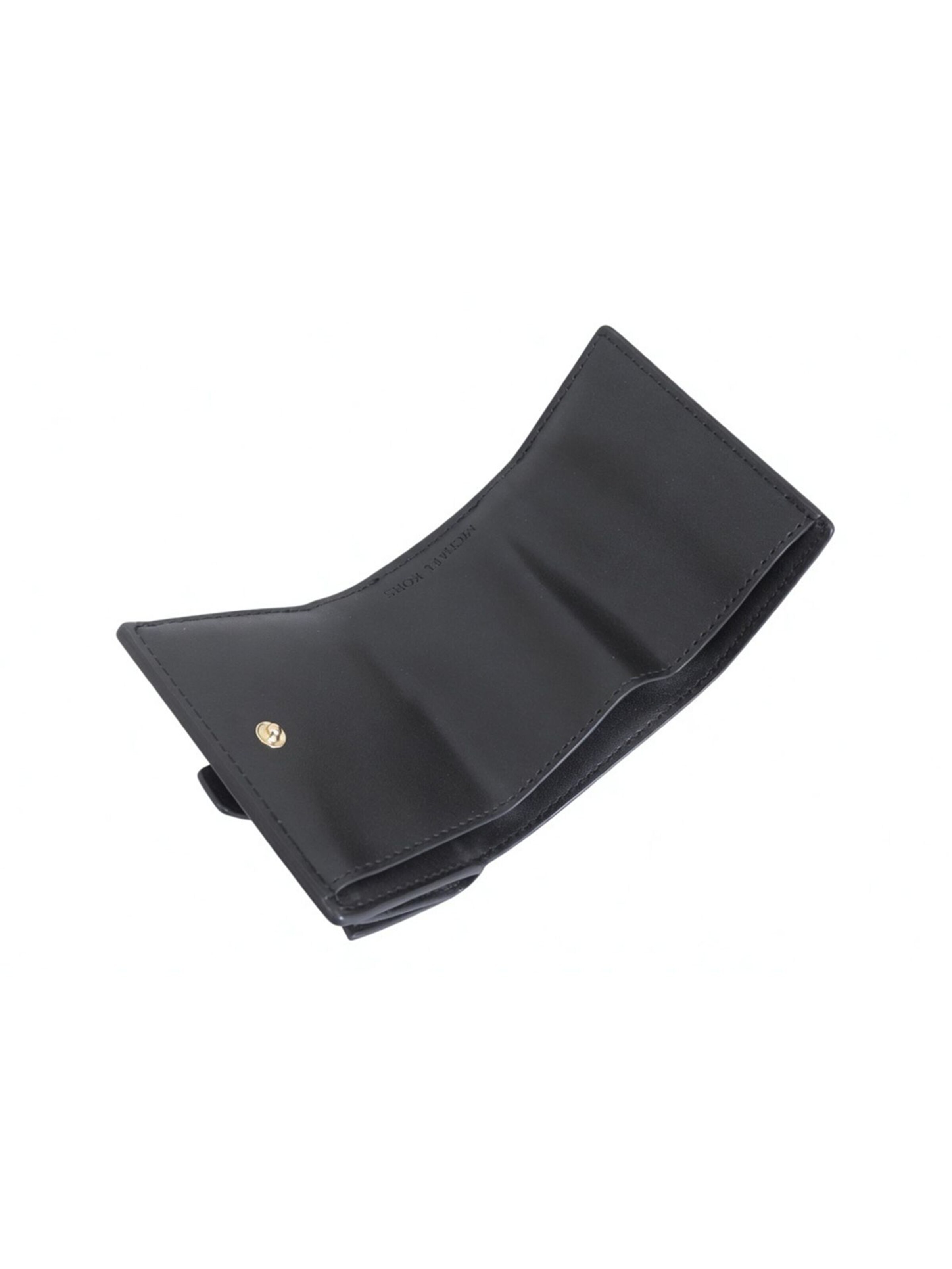 Michael Kors Portemonnee 'Money Pieces Extra-Small Flap Trifold' in Zwart