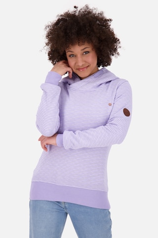 Alife and Kickin - Sweatshirt 'SarinaAK' em roxo: frente