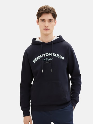 TOM TAILOR DENIM Sweatshirt in Blue: front