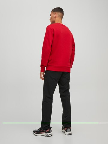 JACK & JONES Sweatshirt 'Thomas' in Rood