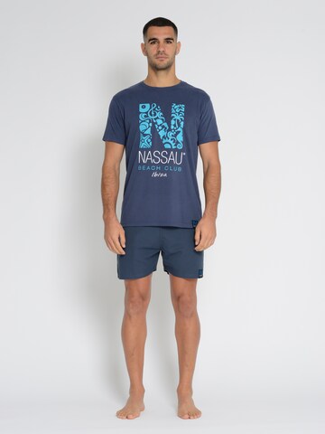 T-Shirt NASSAU Beach Club en bleu
