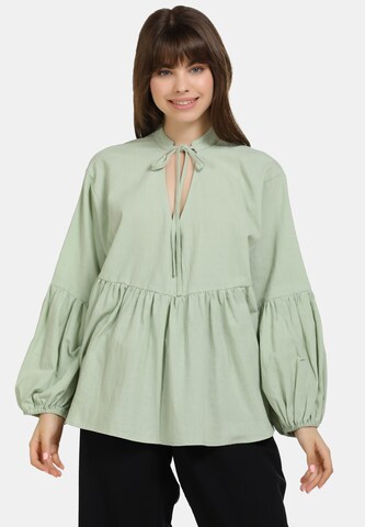 MYMO Blouse in Groen: voorkant