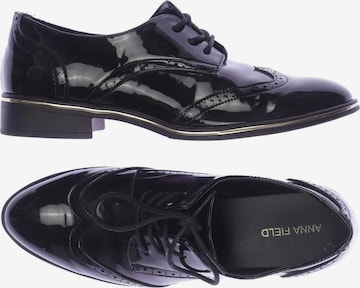 Anna Field Flats & Loafers in 37 in Black: front