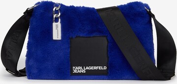 KARL LAGERFELD JEANS Taška přes rameno – modrá: přední strana