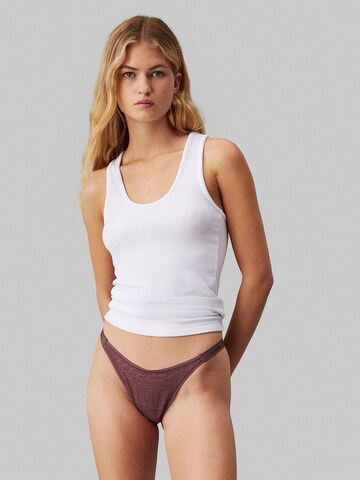Calvin Klein Underwear String in Lila: voorkant
