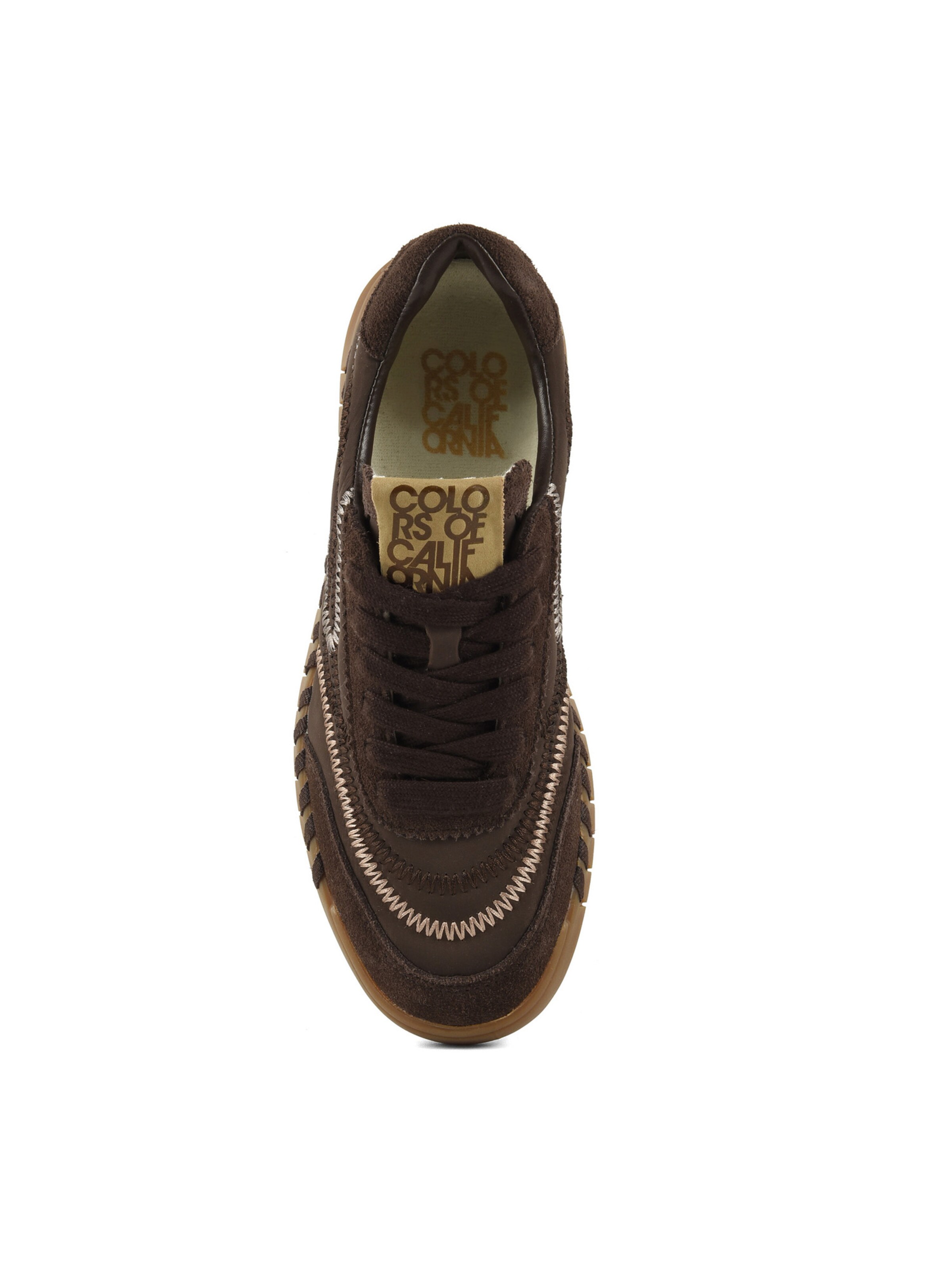 Sneaker bassa di COLORS OF CALIFORNIA in marrone: superiore