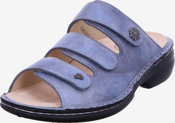 Finn Comfort Mules in Blue: front