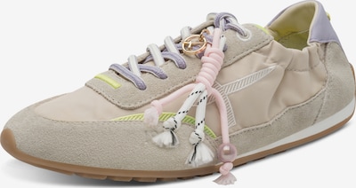 Tamaris Zapatillas deportivas bajas en 36 en kitt / beige oscuro / lila claro / blanco, Vista del producto