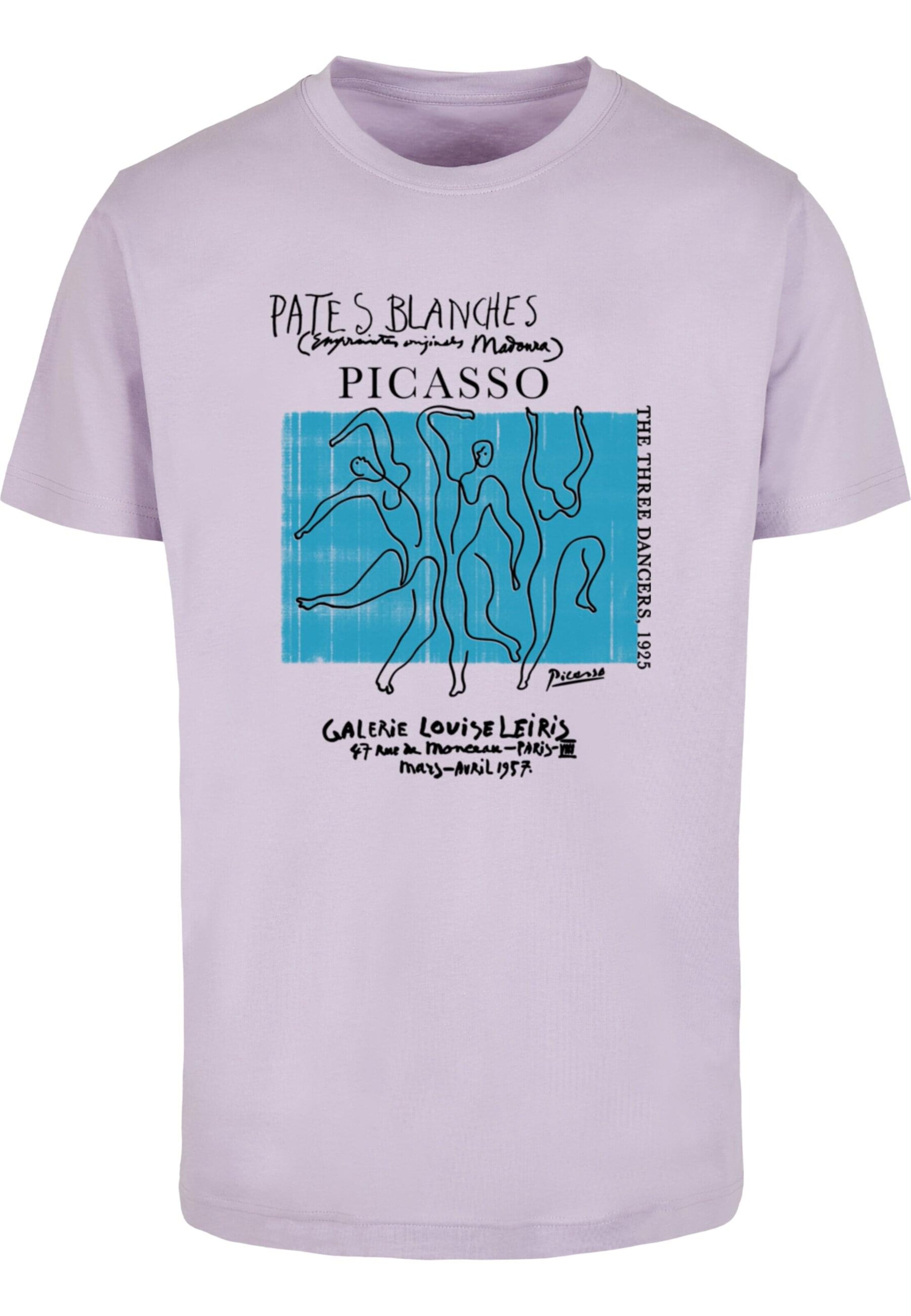 Merchcode Shirt 'APOH - Picasso Three Dancers' in Lila: Vorderseite