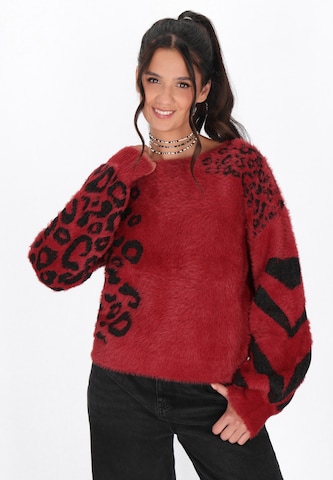 Pull-over myMo ROCKS en rouge : devant