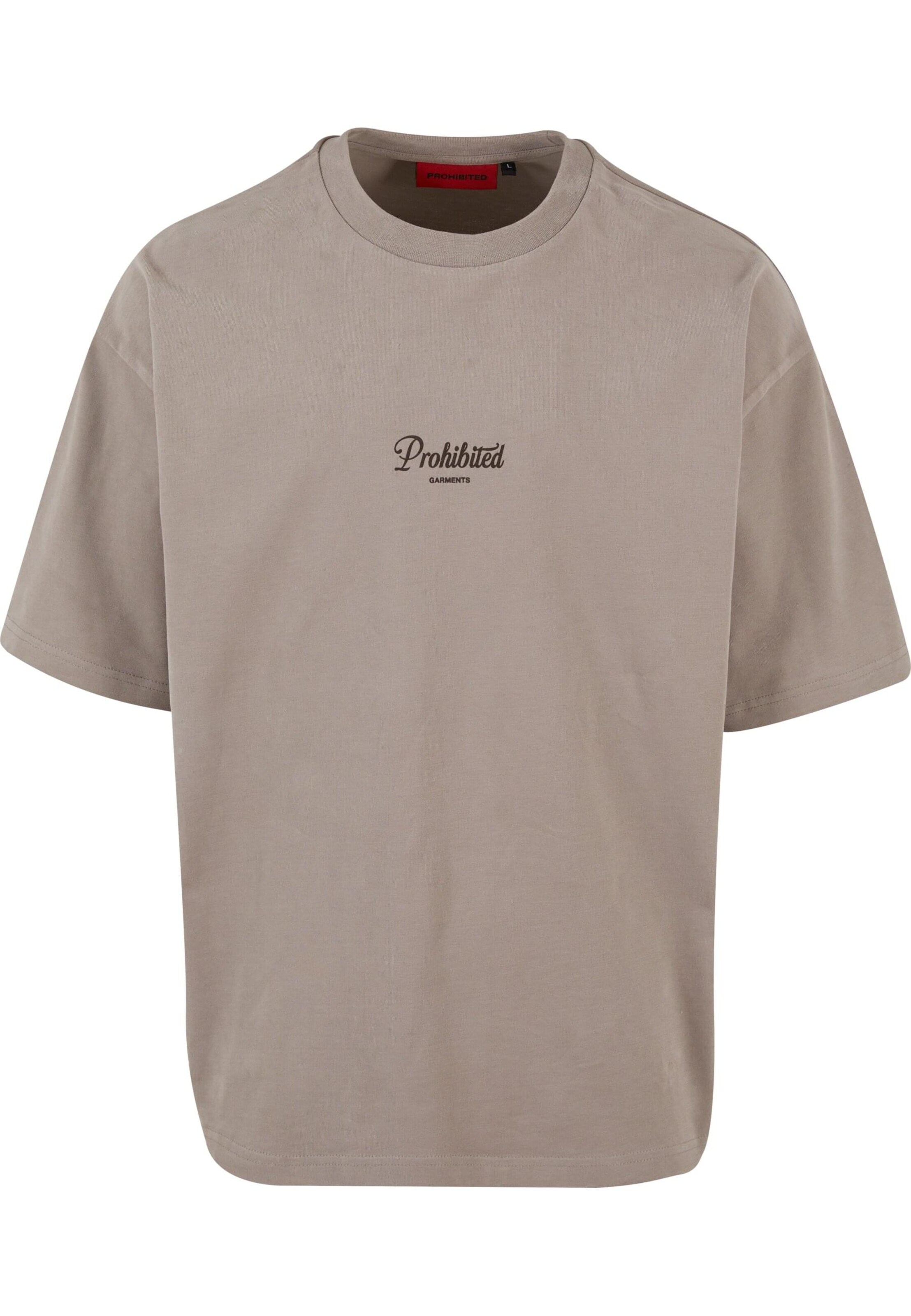 T-Shirt 'Garment' Prohibited en beige : devant
