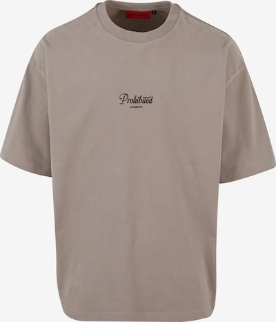 Marškinėliai 'Garment' iš Prohibited, spalva – zomšos spalva / juoda, Prekių apžvalga