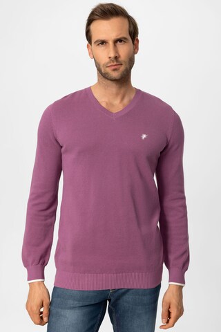 Pull-over 'Romario' DENIM CULTURE en violet : devant
