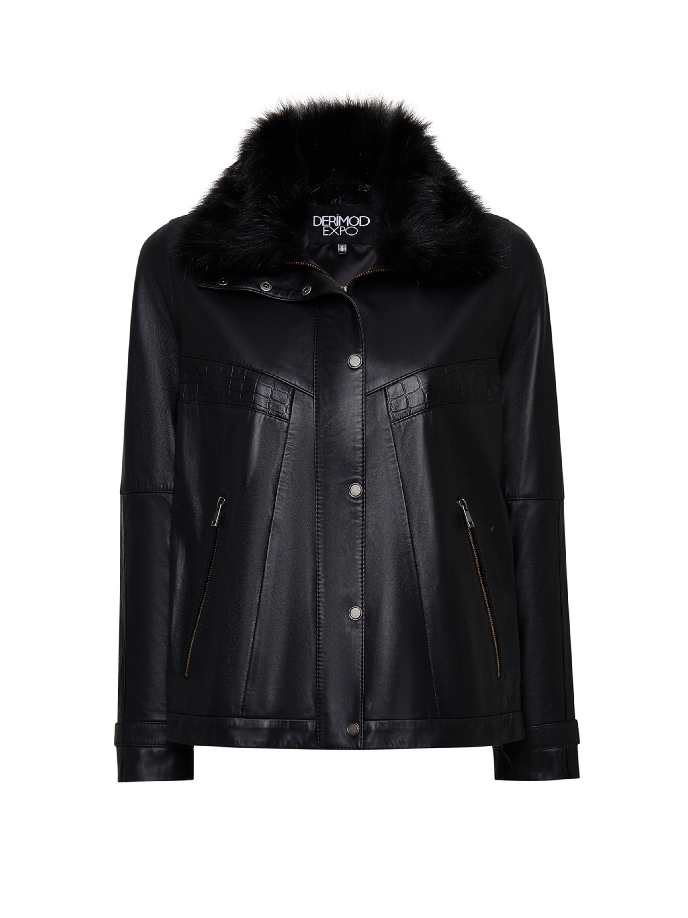 Derimod Veste mi-saison 'Hannah' en noir, Vue avec produit