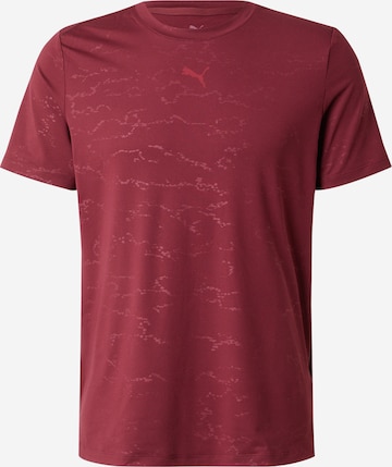 PUMATehnička sportska majica 'CLOUDSPUN' - crvena boja: prednji dio