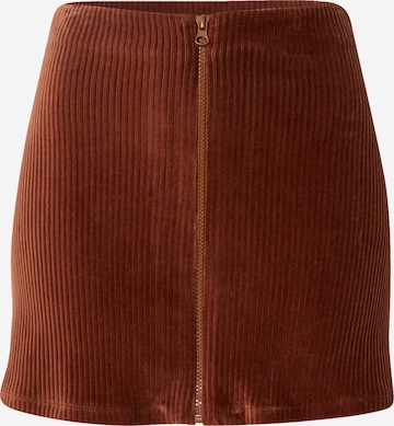 VIERVIER Skirt 'Hira' in Brown: front