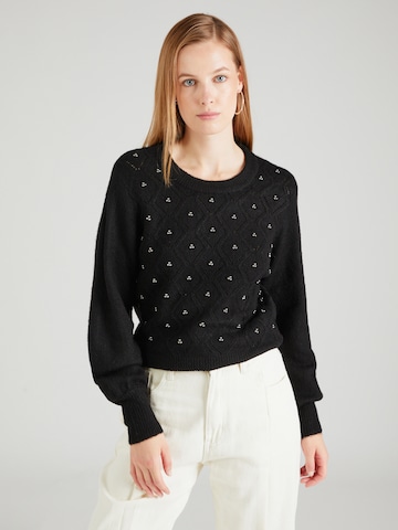 ONLY Sweater 'LEANDRA' in Black: front