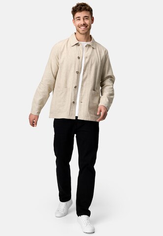 INDICODE JEANS Between-Season Jacket 'Elton' in Beige