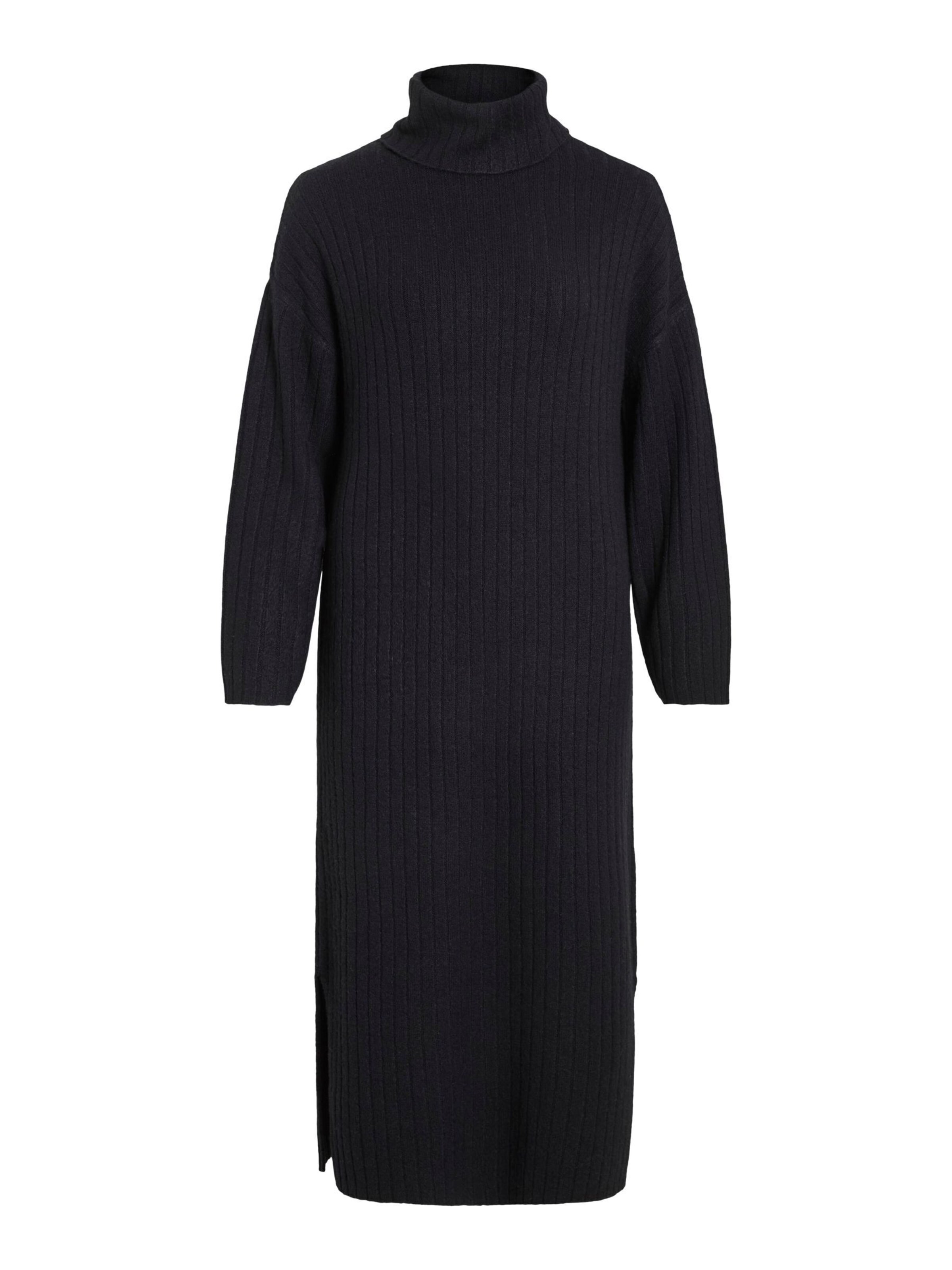 VILA Strikkjole 'VILassia' i sort