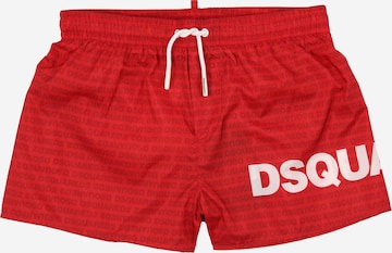 DSQUARED2 Ujumispüksid, värv punane: eest vaates