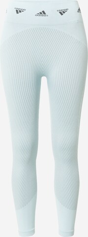 ADIDAS SPORTSWEAR Skinny Sportovní kalhoty 'Aero' – modrá: přední strana