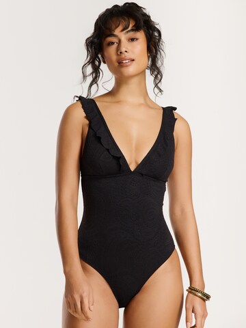 Triangle Maillot de bain 'Bobbie' Shiwi en noir : devant