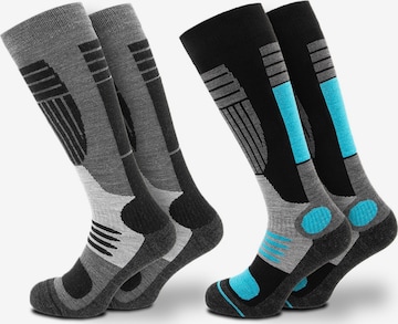 Chaussettes de sport 'Ski Maria' Occulto en gris : devant