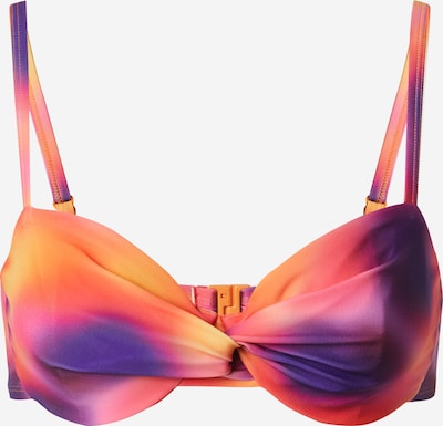 Hunkemöller Hauts de bikini 'Sunset' en jaune / violet foncé / orange, Vue avec produit