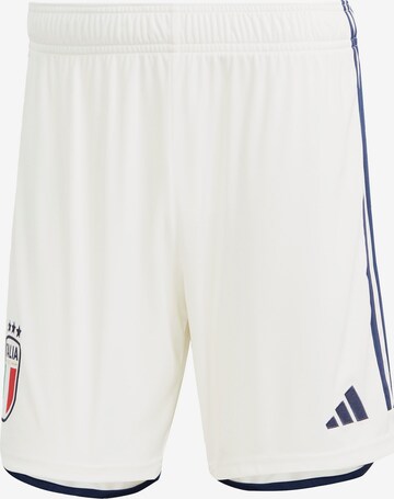 Pantalon de sport 'Italy 23 Away' ADIDAS PERFORMANCE en blanc : devant