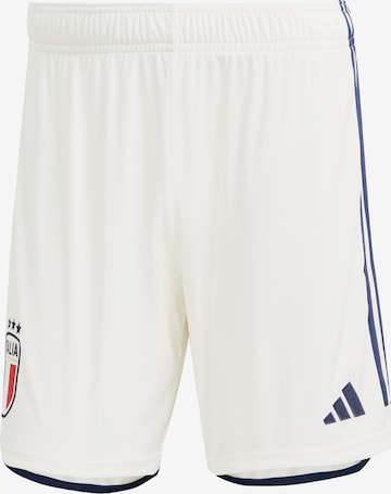 ADIDAS PERFORMANCE Regular Sportbroek 'Italy 23 Away' in Wit: voorkant