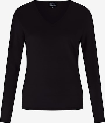 Pull-over CASH-MERE.CH en noir : devant