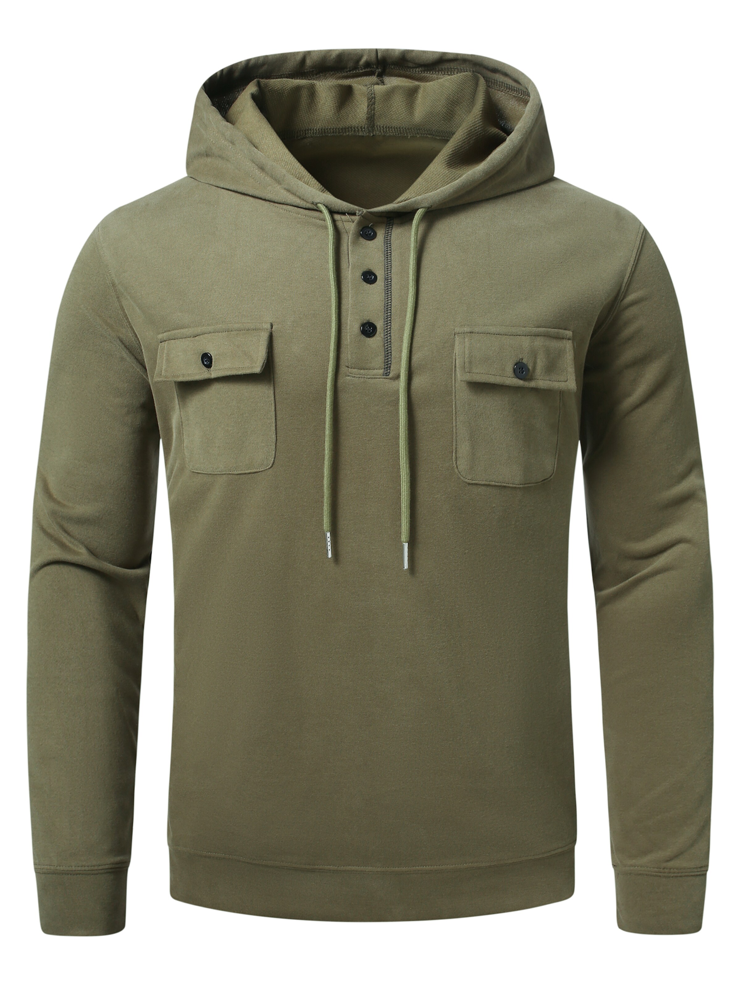 YOUTHUP Athletic Sweatshirt in Green: front