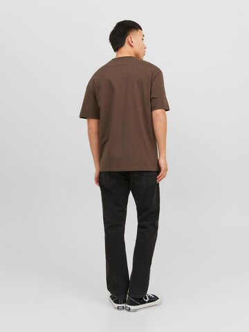 T-Shirt 'Vesterbro' JACK & JONES en marron