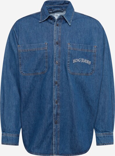 Demisezoninė striukė iš BDG Urban Outfitters, spalva – tamsiai (džinso) mėlyna / raudona / juoda / balta, Prekių apžvalga