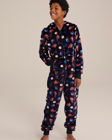 WE Fashion - Pijama en azul: frente