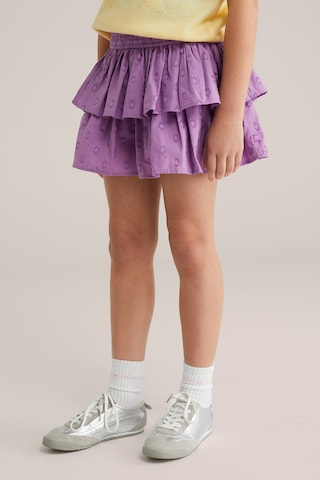 WE Fashion Юбка в Лиловый: спереди
