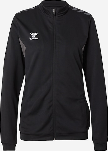 Hummel Urheilullinen collegetakki 'AUTHENTIC' värissä musta: edessä