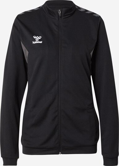 Bluză cu fermoar sport 'AUTHENTIC' Hummel pe gri / negru, Vizualizare produs
