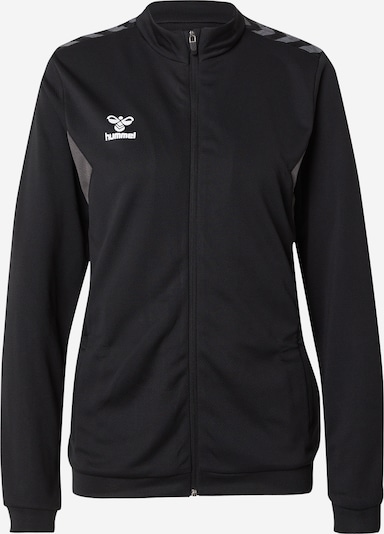 Hummel Sportsweatjacke 'AUTHENTIC' in grau / schwarz, Produktansicht