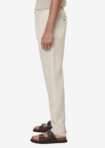 Marc O'Polo Regular Pleat-Front Pants 'OSBY' in White