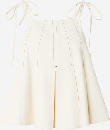 balta TOPSHOP Palaidinė be rankovių: priekis