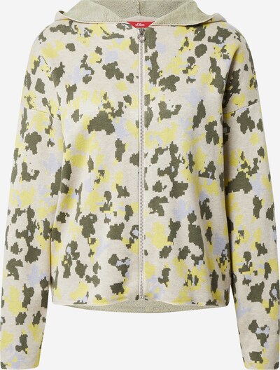 s.Oliver Cárdigan en mezcla de colores / offwhite, Vista del producto