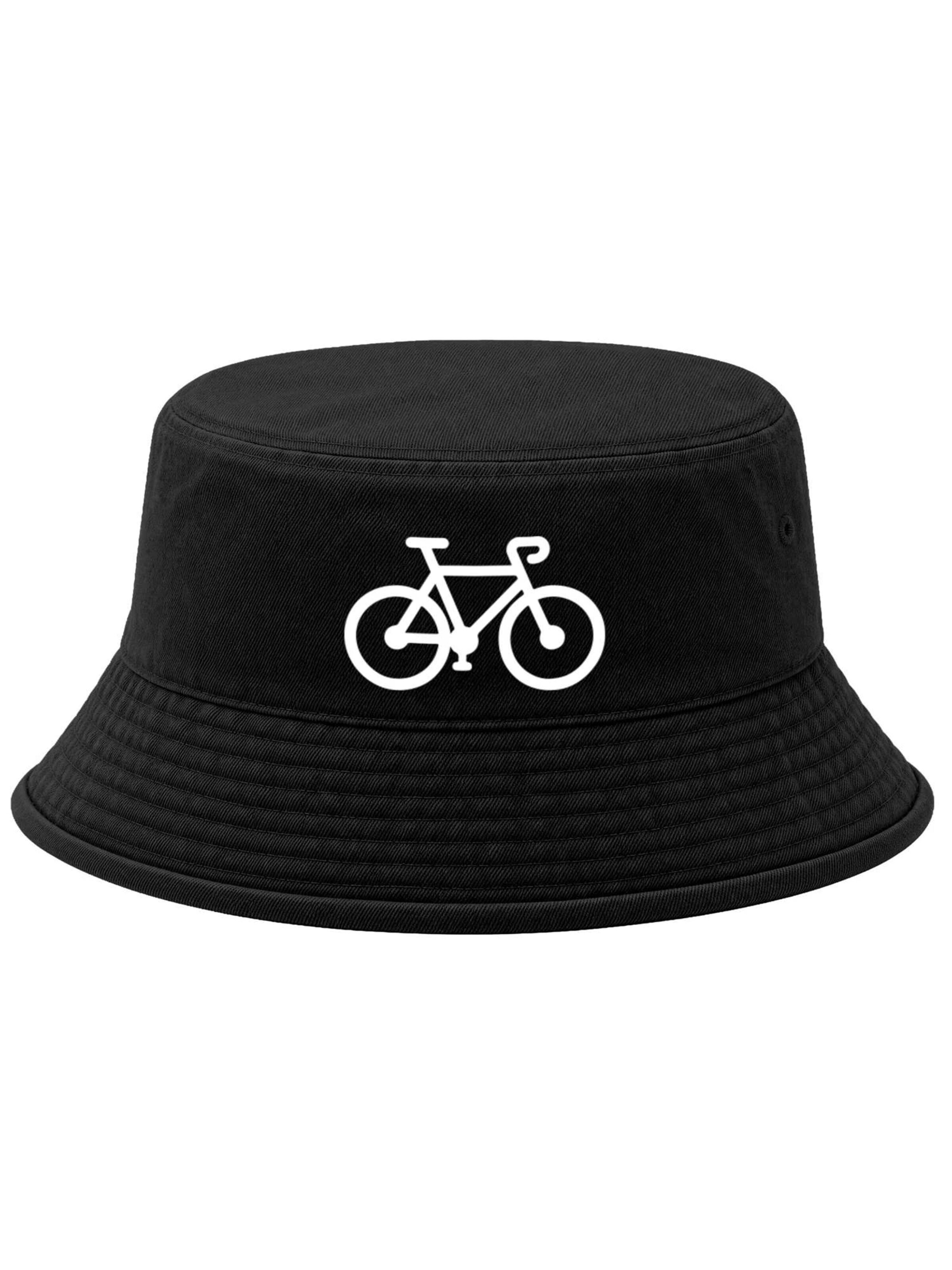 Neverless Hat 'Fahrrad' in Black: front