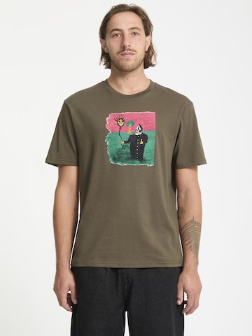 T-Shirt Volcom en marron : devant