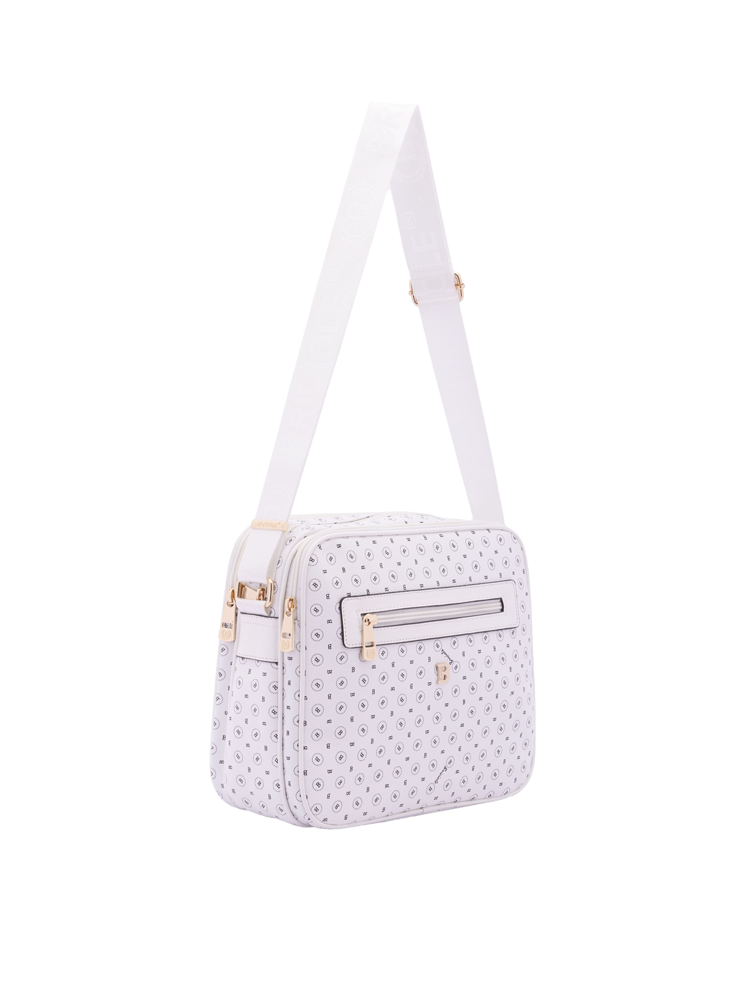 Sac à bandoulière Briciole en blanc : devant