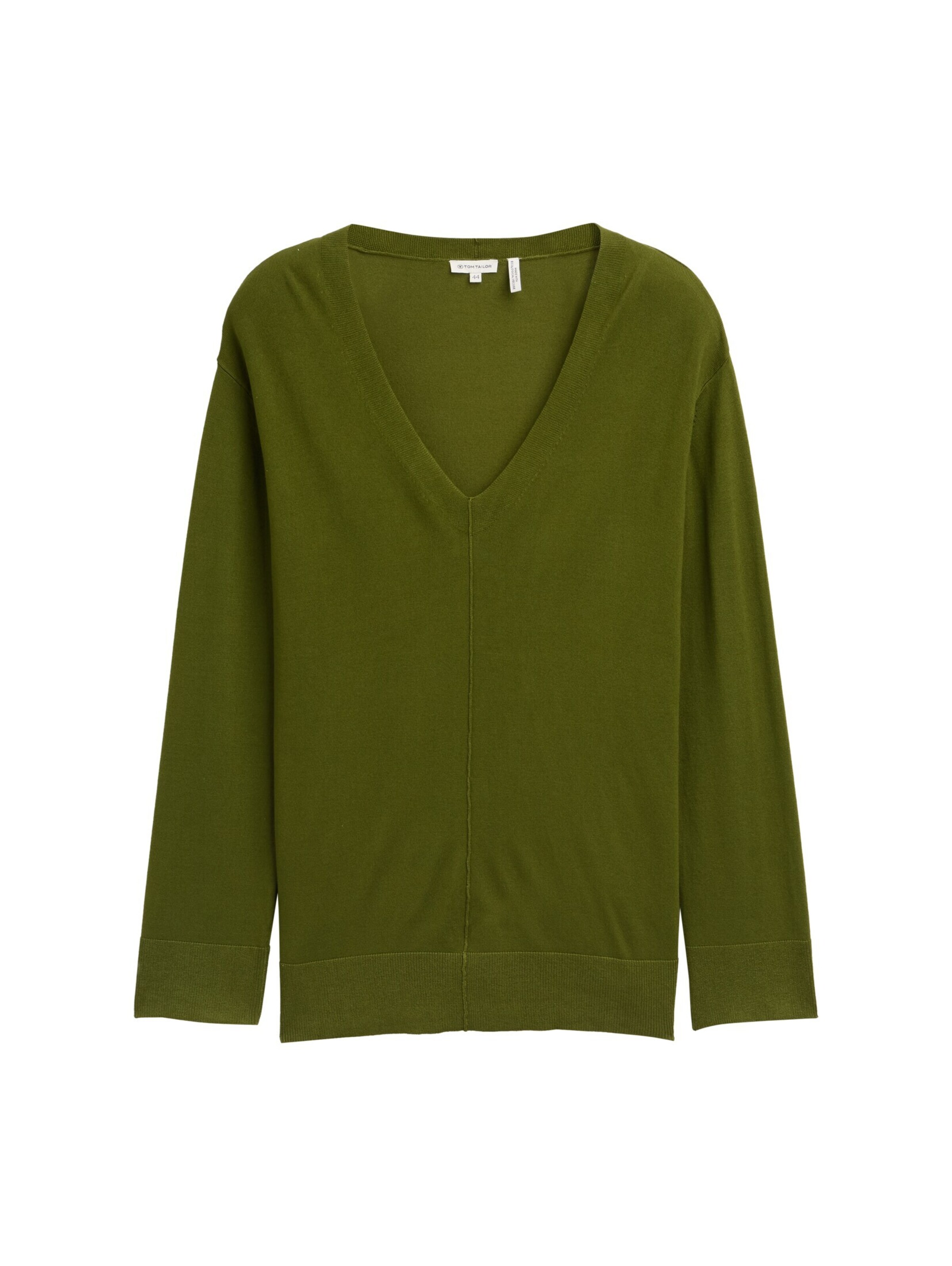 Tom Tailor Women + Pullover in Grün: Vorderseite